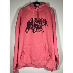 Pacific & Co coral pink Great Smoky Mountains graphic hoodie L Tennessee